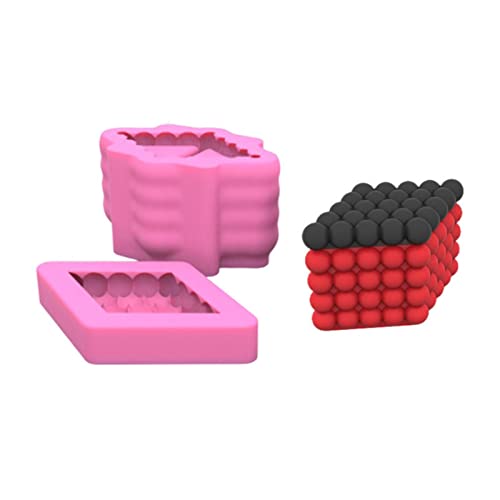 Wdbild Epoxidharz Silikonform, Twin-Triangle Aufbewahrungsbox Silikonform Kugel Facettierte Dose ResinForm Schmuck Aufbewahrungsbox Gipsform Handarbeit von Wdbild