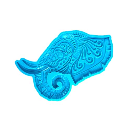 Wdbild Epoxidharz Silikonform, Wandbehang Harzform Halbstereoskopische Elefant Silikonform Epoxidgussformen für Handwerk Valentinstag Zuhause von Wdbild