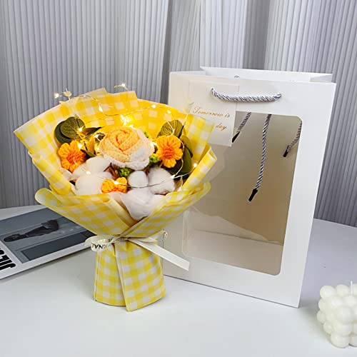 Wdbild Häkelblume Blumenstrauß Handgewebtes Romantische Präsentieren Dekoration Für Kinder Mädchen Jungen Schlafzimmer Dekoration Geschenk Handgewebt von Wdbild