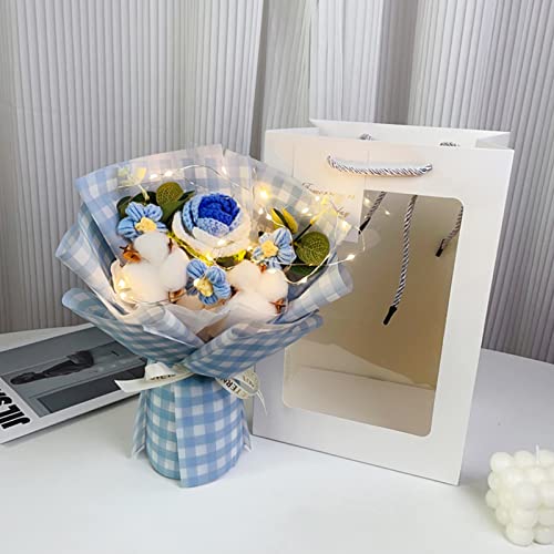 Wdbild Häkelblume Blumenstrauß Handgewebtes Romantische Präsentieren Dekoration Für Kinder Mädchen Jungen Schlafzimmer Dekoration Geschenk Handgewebt von Wdbild