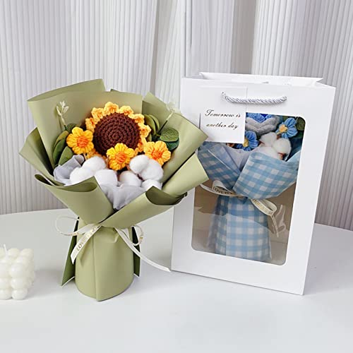 Wdbild Häkelblume Blumenstrauß Handgewebtes Romantische Präsentieren Dekoration Für Kinder Mädchen Jungen Schlafzimmer Dekoration Geschenk Handgewebt von Wdbild