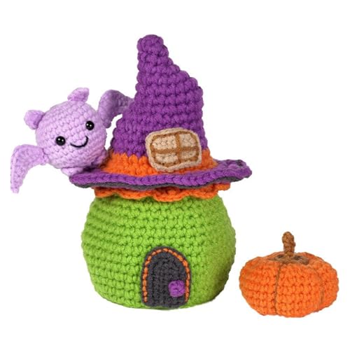 Wdbild Halloween Candy Bag Häket Set Mit Anweisungen Häkeln Haken Strickzubehör Anfänger Häkelte Set Für Kinder Erwachsene von Wdbild