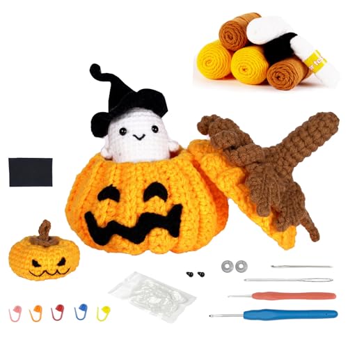 Wdbild Halloween Häkeln Set Strickbedarf Anfänger Häkeln Set Für Kinder Erwachsene Mit Schritt Für Schritt Video Tutorial Anweisung von Wdbild