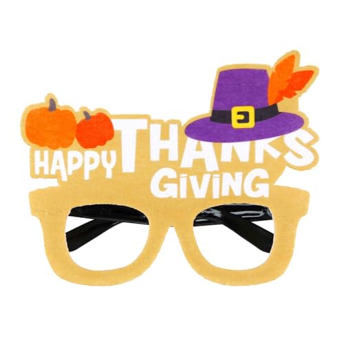 Wdbild Happy Thanksgiving Day Gläses Lustige Truthahn Harvest Party Dekoration Foto Requisiten Für Family Geting Turkey Thanksgiving Day Party Supplies Für Heimschule Aktivität von Wdbild