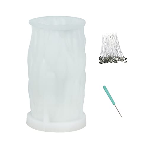 Wdbild Kerzenform Silikon, 3D-Stumpenkerzenform, strukturiert, zur Herstellung von Kerzen, Seife, Gips, Schreibtisch-Ornament, Epoxidharz, Gießform aus Silikon Wdbild Kerzenform Silikon, 3D-Stumpenkerzenform, strukturiert, zur Herstellung von Kerzen, Seife, Gips, Schreibtisch-Ornament, Epoxidharz, Gießform aus Silikon von Wdbild