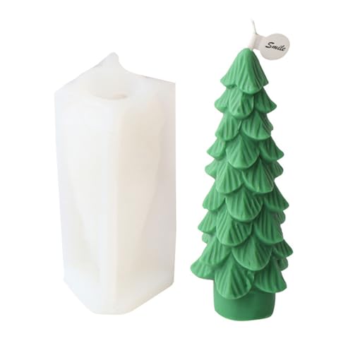 Wdbild Kerzenform Silikon, Spiralen Spalte Schneemann Silikon Kerze Form Weihnachten Baum Santa Harz Formen Seife Machen Duft Kerze Formen Decor von Wdbild