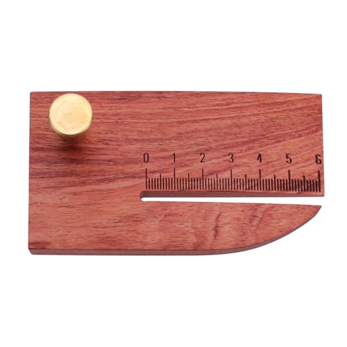 Wdbild Ledernähte Geschlagene Hilfsplatte Holzhocher Mit Klarem Maßstab Lederstempel Für Handwerksprojekte Nähwerkzeugstick Holzhacker von Wdbild