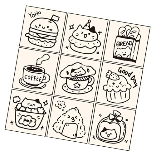 Wdbild Packung Von 9 Holz Cartoon Dog Stamps Für Kreatives Handwerkspaß Scrapbooking Perfekt Für Kinder Und Enthusiasten Bildungsstempel von Wdbild