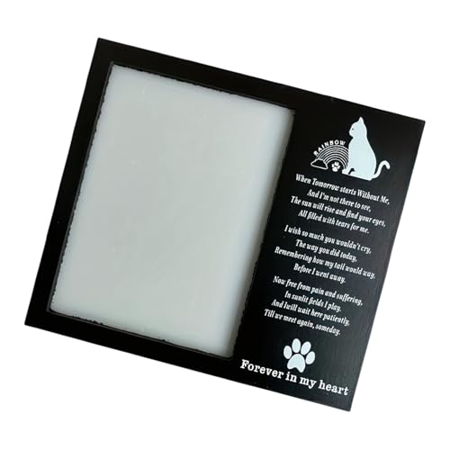 Wdbild Pet Memorial Fotorahmen Für Hunde Und Katzen Hält Holz Bilderrahmen Haustierverlust Trauergeschenk Für Home Dekoration Wdbild Pet Memorial Fotorahmen Für Hunde Und Katzen Hält Holz Bilderrahmen Haustierverlust Trauergeschenk Für Home Dekoration von Wdbild