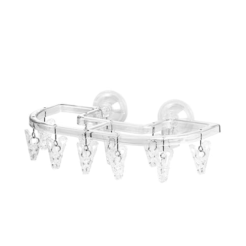 Wdbild Plastik Wäscherei Rack Saugnapfbecher Trocknungsregal 10 Clips Windproofes Design Rotatierbares Trocknungsregal Für Socken Handtücher Unterwäsche Wdbild Plastik Wäscherei Rack Saugnapfbecher Trocknungsregal 10 Clips Windproofes Design Rotatierbares Trocknungsregal Für Socken Handtücher Unterwäsche von Wdbild