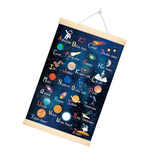 Wdbild Space Classroom Decors Decors Space Planet Alphabets Poster Für Bildungswandkunstfarben Mit Holzbügel Kinderzimmer Dekore Wdbild Space Classroom Decors Decors Space Planet Alphabets Poster Für Bildungswandkunstfarben Mit Holzbügel Kinderzimmer Dekore von Wdbild