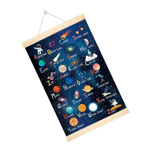 Wdbild Space Classroom Decors Decors Space Planet Alphabets Poster Für Bildungswandkunstfarben Mit Holzbügel Kinderzimmer Dekore Wdbild Space Classroom Decors Decors Space Planet Alphabets Poster Für Bildungswandkunstfarben Mit Holzbügel Kinderzimmer Dekore von Wdbild