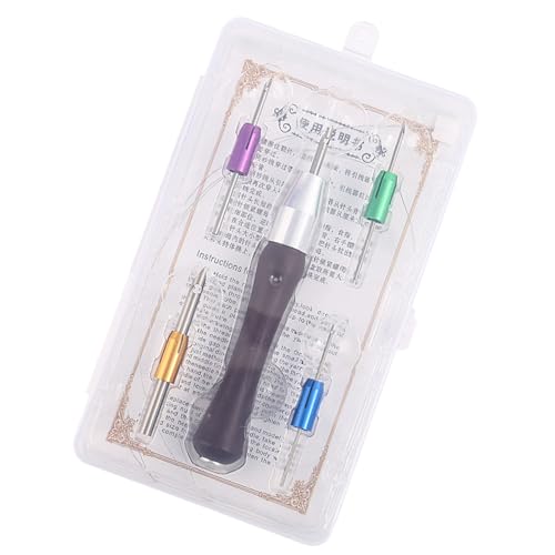 Wdbild Stanznadel Set Holzgriff Stickstift Mit 4 Nadelkopf 2 Threader Für Hobbyisten Stickerei Wdbild Stanznadel Set Holzgriff Stickstift Mit 4 Nadelkopf 2 Threader Für Hobbyisten Stickerei von Wdbild