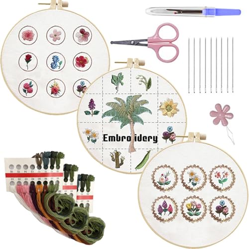 Wdbild Stickerei Set Crosses Stitching Set Mit Blumenmuster Farbiger Faden Stickereien Handgefertigte Stickkits Wdbild Stickerei Set Crosses Stitching Set Mit Blumenmuster Farbiger Faden Stickereien Handgefertigte Stickkits von Wdbild