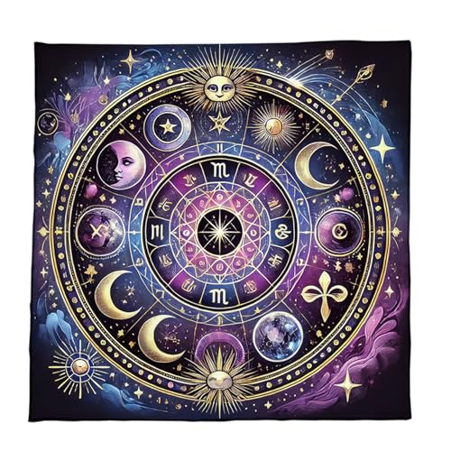 Wdbild Sun Moon Muster Astrologie Tischdecke Altäre Stoff Quadratische Gottesdienste Karte Hexen von Wdbild