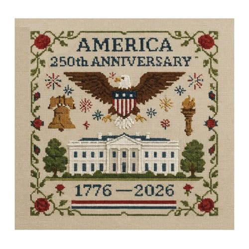Wdbild US 25. Jubiläumsübergang Stitching Set Patriotische Jubiläumskreuze Stiche Für Anfänger Anfängerkreuzungsstich Kit Set Wdbild US 25. Jubiläumsübergang Stitching Set Patriotische Jubiläumskreuze Stiche Für Anfänger Anfängerkreuzungsstich Kit Set von Wdbild