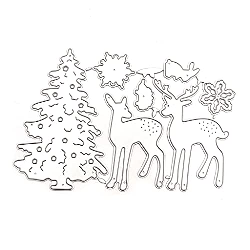 Weihnachtsbaum Elch Metall Schneidstirte Stencil Scrapbooking Album Paper Card Weihnachtsbaum Elch Metall Schneidstirte Stencil Scrapbooking Album Paper Card von Wdbild