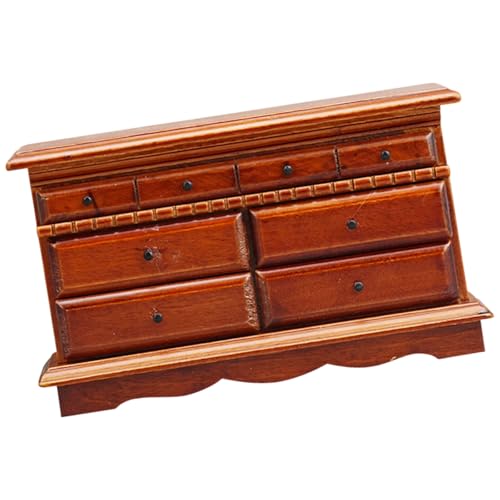 Weißer Holz 4 Schubladenschrank Für 1/12 Puppenhäuser Miniaturmöbel Und Landschaftsminiatur Kommode Mit Schubladen von Wdbild