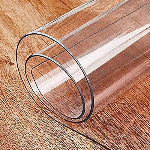 Wddwymll Glasklar Folie 3mm Geruchlos Tischdecke Transparente PVC Folie für Küche Couchtisch und Garten von Wddwymll