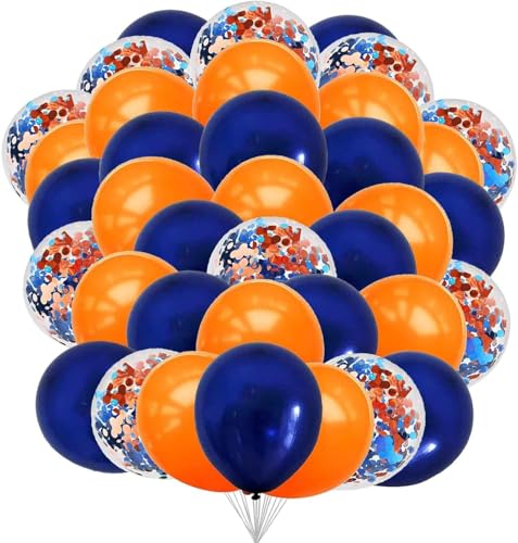 We Moment Zone 12 Zoll Luftballons Marineblau Orange,Blau Orange Party Latex Ballons Konfetti Luftballons für Geburtstag Babyparty Graduierung Hochzeit Verlobung Party Deko,50 Stück We Moment Zone 12 Zoll Luftballons Marineblau Orange,Blau Orange Party Latex Ballons Konfetti Luftballons für Geburtstag Babyparty Graduierung Hochzeit Verlobung Party Deko,50 Stück von We Moment Zone