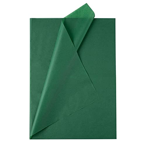 We Moment Zone Geschenkpapier Seidenpapier Dunkelgrün- Papier zum verpacken Dunkelgrün 50x70 cm, Decoupage seidenpapier Dunkelgrün 50 Blatt von We Moment Zone