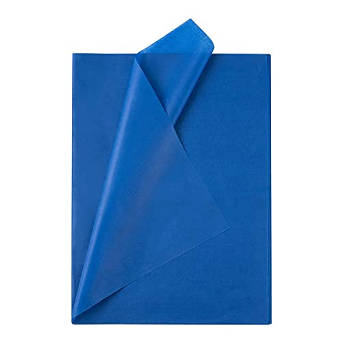 We Moment Zone Geschenkpapier Seidenpapier Dunkles Blau- Papier zum verpacken Dunkles Blau 50x70 cm, Decoupage seidenpapier 50 Blatt von We Moment Zone
