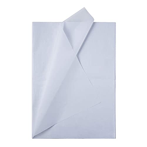 We Moment Zone Geschenkpapier Seidenpapier Weiß- Papier zum verpacken Weiß 50x70 cm, Decoupage seidenpapier Weiss 50 Blatt von We Moment Zone