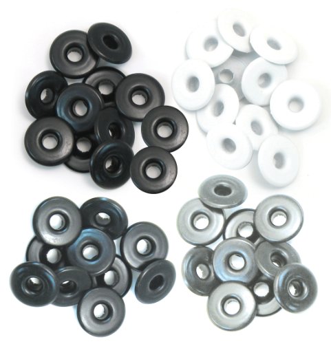 Eyelets Wide 40/Pkg-Gray von We R Memory Keepers