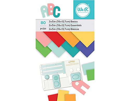 We R Memory Keepers 3 Zoll x 5 Zoll Basic Papier (80 Blätter) von We R Memory Keepers