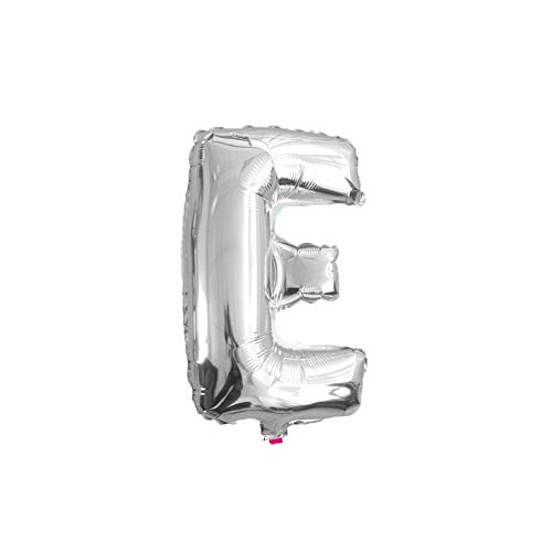 WeAreAwesome Folien-Ballon Luft-Ballon Buchstabe E Silber 60CM XL Aufpusten Geburtstag Hochzeit Party Feier von WeAreAwesome