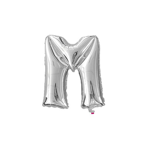 WeAreAwesome Folien-Ballon Luft-Ballon Buchstabe M Silber 60CM XL Aufpusten Geburtstag Hochzeit Party Feier WeAreAwesome Folien-Ballon Luft-Ballon Buchstabe M Silber 60CM XL Aufpusten Geburtstag Hochzeit Party Feier von WeAreAwesome