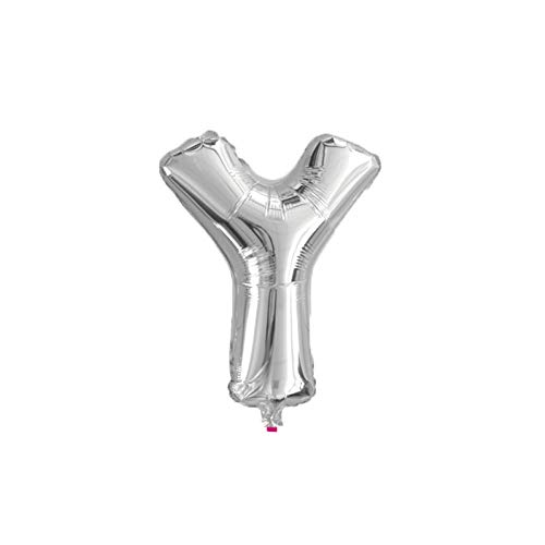 WeAreAwesome Folien-Ballon Luft-Ballon Buchstabe Y Silber 60CM XL Aufpusten Geburtstag Hochzeit Party Feier von WeAreAwesome