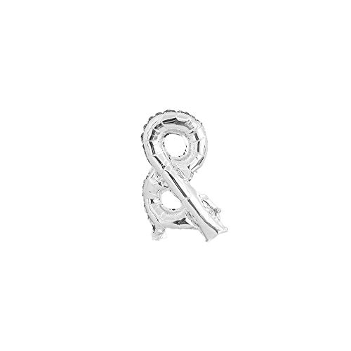 WeAreAwesome Folien-Ballon Luft-Ballon Buchstabe & UND Silber 40CM L Aufpusten Geburtstag Hochzeit Party Feier WeAreAwesome Folien-Ballon Luft-Ballon Buchstabe & UND Silber 40CM L Aufpusten Geburtstag Hochzeit Party Feier von WeAreAwesome