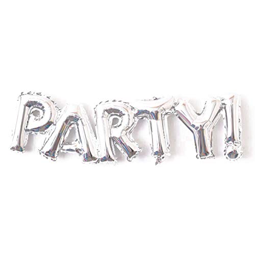 WeAreAwesome Folien-Ballon Luft-Ballon Party Silber Schriftzug Aufpusten Geburtstag Hochzeit Feier von WeAreAwesome