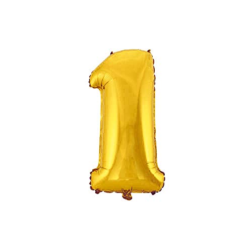 WeAreAwesome Folien-Ballon Luft-Ballon ZIFFER Zahl 1 Gold 60CM XL Aufpusten Geburtstag Hochzeit Party Feier WeAreAwesome Folien-Ballon Luft-Ballon ZIFFER Zahl 1 Gold 60CM XL Aufpusten Geburtstag Hochzeit Party Feier von WeAreAwesome