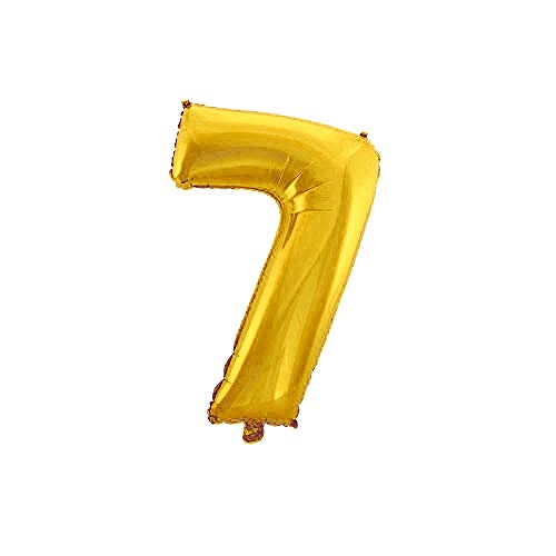 WeAreAwesome Folien-Ballon Luft-Ballon ZIFFER Zahl 7 Gold 60CM XL Aufpusten Geburtstag Hochzeit Party Feier WeAreAwesome Folien-Ballon Luft-Ballon ZIFFER Zahl 7 Gold 60CM XL Aufpusten Geburtstag Hochzeit Party Feier von WeAreAwesome
