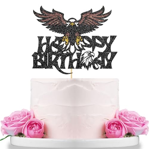 WeBenison Adler Happy Birthday Cake Topper Adler Thema Geburtstag Kuchen Topper Greifvogel Geburtstag Party Dekorationen Schwarz Glitzer WeBenison Adler Happy Birthday Cake Topper Adler Thema Geburtstag Kuchen Topper Greifvogel Geburtstag Party Dekorationen Schwarz Glitzer von WeBenison