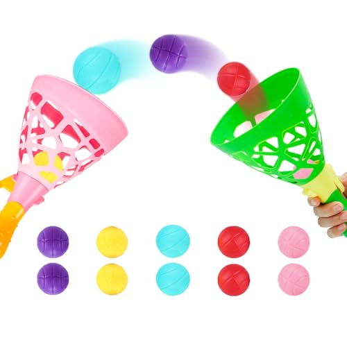 Weaqen Pop und Catch Ball Spiel mit 10 Bällen und 2 Fangkörben Outdoor und Indoor-Spielaktivitäten, Korbfüller, Geschenke, Strandsport, Sommerstrandspielzeug für Kinder von 3 4 5 6 7 8 10 12+ Weaqen Pop und Catch Ball Spiel mit 10 Bällen und 2 Fangkörben Outdoor und Indoor-Spielaktivitäten, Korbfüller, Geschenke, Strandsport, Sommerstrandspielzeug für Kinder von 3 4 5 6 7 8 10 12+ von Weaqen