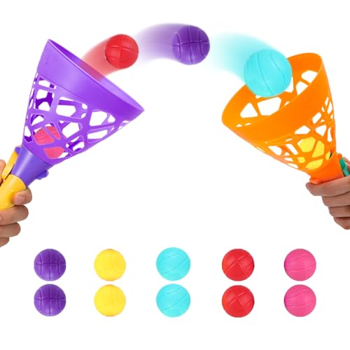 Weaqen Outdoor und Indoor Spieleaktivitäten für Kinder, Pop und Catch Ball Familienspiele mit 2 Startkörben und 10 Bällen,Geburtstagspartygeschenke, Spielzeug für Kinder von 3 4 5 6 7 8 12+ Jahren Weaqen Outdoor und Indoor Spieleaktivitäten für Kinder, Pop und Catch Ball Familienspiele mit 2 Startkörben und 10 Bällen,Geburtstagspartygeschenke, Spielzeug für Kinder von 3 4 5 6 7 8 12+ Jahren von Weaqen