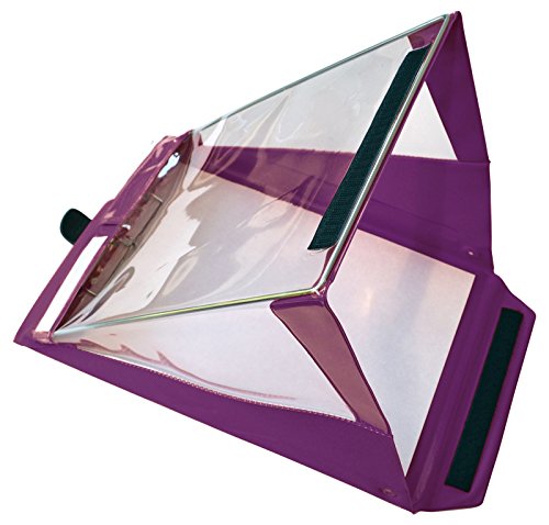 WeatherWriter wa4pc/PE-A4 Hochformat Pro Doppel-Clip Original Wasserdicht Klemmbrett – Royal Purple von WeatherWriter