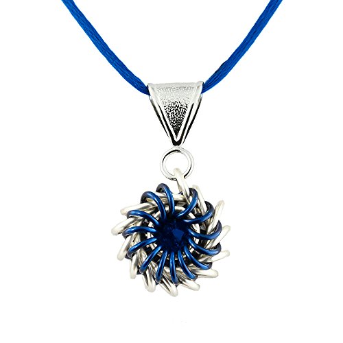 Weave Got Maille Kette Maille Halskette Kit mit Swarovski Crystal, blau von Weave Got Maille