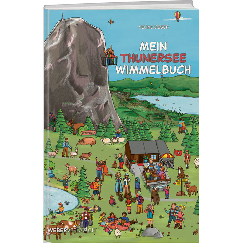 Mein Thunersee Wimmelbuch - Celine Geser, Pappband von Weber Verlag Thun