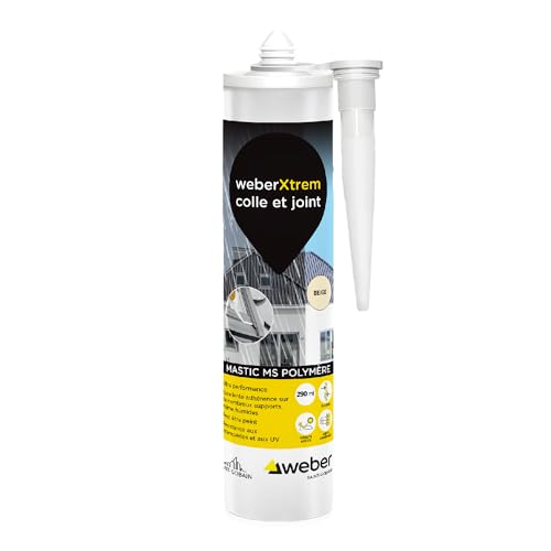 WeberXtrem Hochleistungs-Multifunktionspachtel, Beige, 290 ml, Kleber & Dichtung WeberXtrem Hochleistungs-Multifunktionspachtel, Beige, 290 ml, Kleber & Dichtung von Weber
