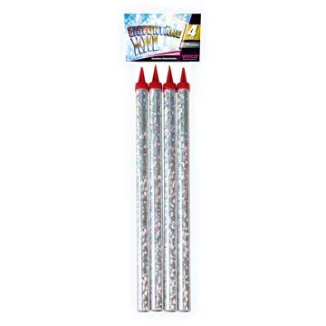 WECO EISFONTäNE XXL (120 SEK) 23938 - Silberspitzkerze mit Glitzer - Rauchlos - Fontäne - Unparfümiert - Innen & Außen von WECO