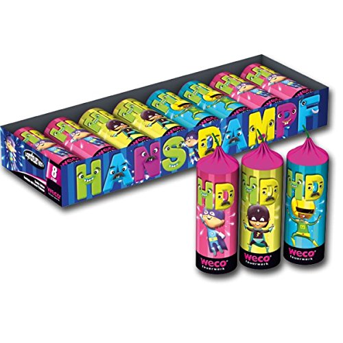 Hans Dampf - Jugendfeuerwerk - 8 fetzige Fontänen Kinderfeuerwerk Hans Dampf - Jugendfeuerwerk - 8 fetzige Fontänen Kinderfeuerwerk von WECO