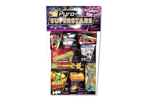 Jugendfeuerwerk Pyro Superstars über 300 Teile, 8 - Fach sort. Jugendfeuerwerk Pyro Superstars über 300 Teile, 8 - Fach sort. von WECO