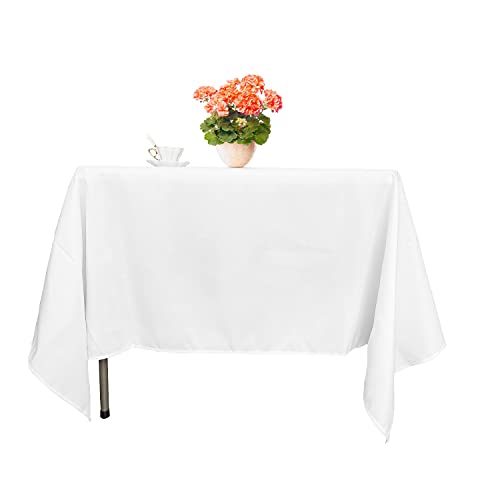 Rechteckige Tischdecke aus Baumwolle, Polyester, rechteckig, Esstischabdeckung, 228 x 396 cm, Leinenstoff, Tischdecke für Küchenpartys, waschbare Tischabdeckung, Party, Bankett, Restaurants, weiß Rechteckige Tischdecke aus Baumwolle, Polyester, rechteckig, Esstischabdeckung, 228 x 396 cm, Leinenstoff, Tischdecke für Küchenpartys, waschbare Tischabdeckung, Party, Bankett, Restaurants, weiß von WedDecor