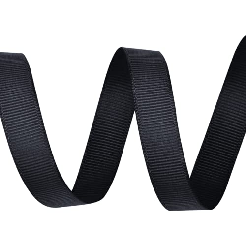 Ripsband, 15 mm x 10 m, Schwarz (030) von WedDecor