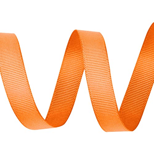 Ripsband, 15 mm x 10 m, Tangerine Orange (668) von WedDecor