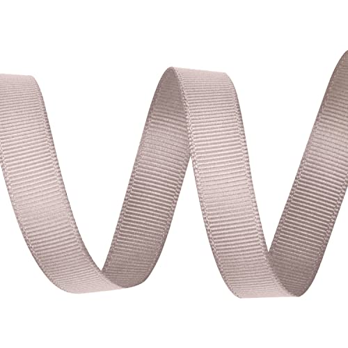 Ripsband, 15 mm x 10 m, Taupe von WedDecor